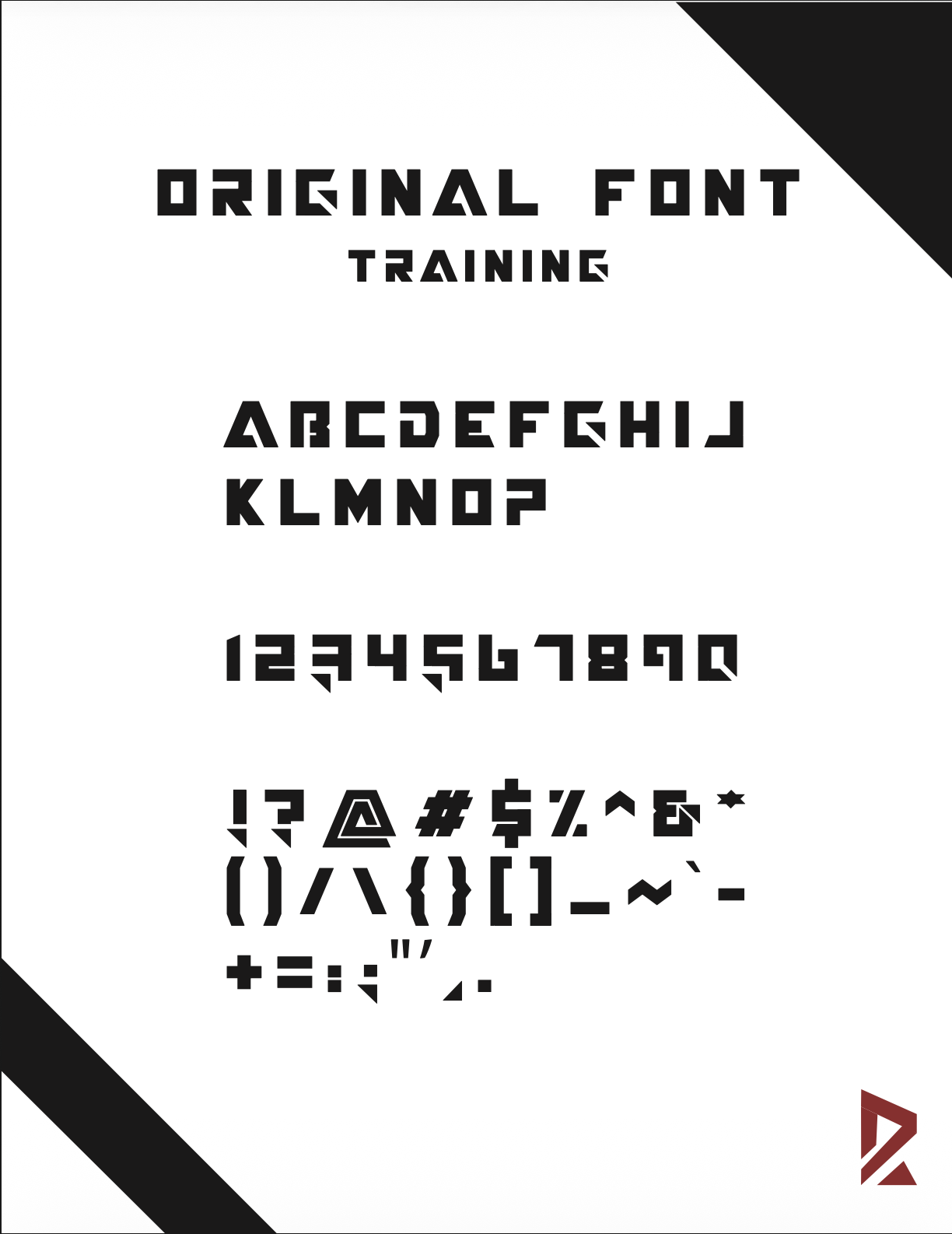R5 Training — Original Font