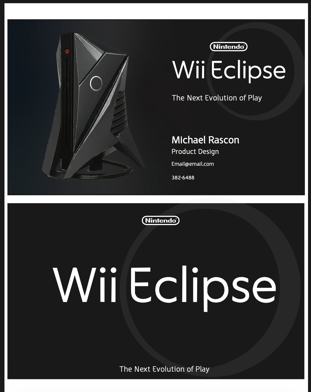 Wii Eclipse — Branding Study